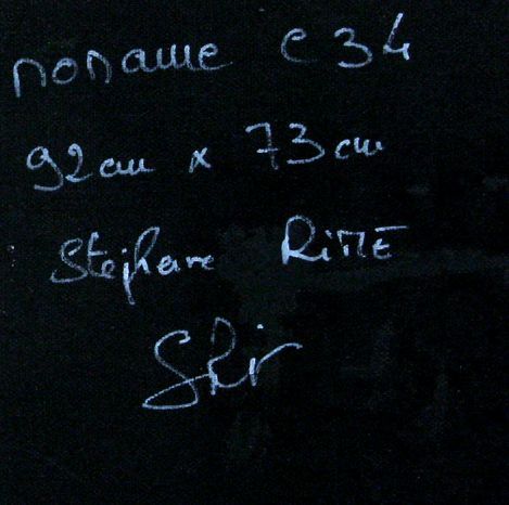 Tableau de STEPHANE RIME a pour titre  Noname C34 style abstrait dim : STEPHANE RIMEprix:690