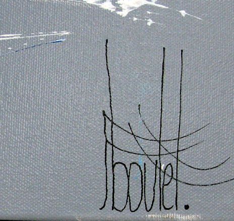 Tableau de F. BOUTET a pour titre  MARINE ABSTRAITE 2024-50 style abstrait dim : F. BOUTETprix:600