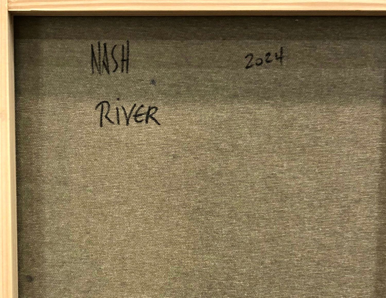 Tableau de NASH a pour titre  River style abstrait dim : NASHprix:600