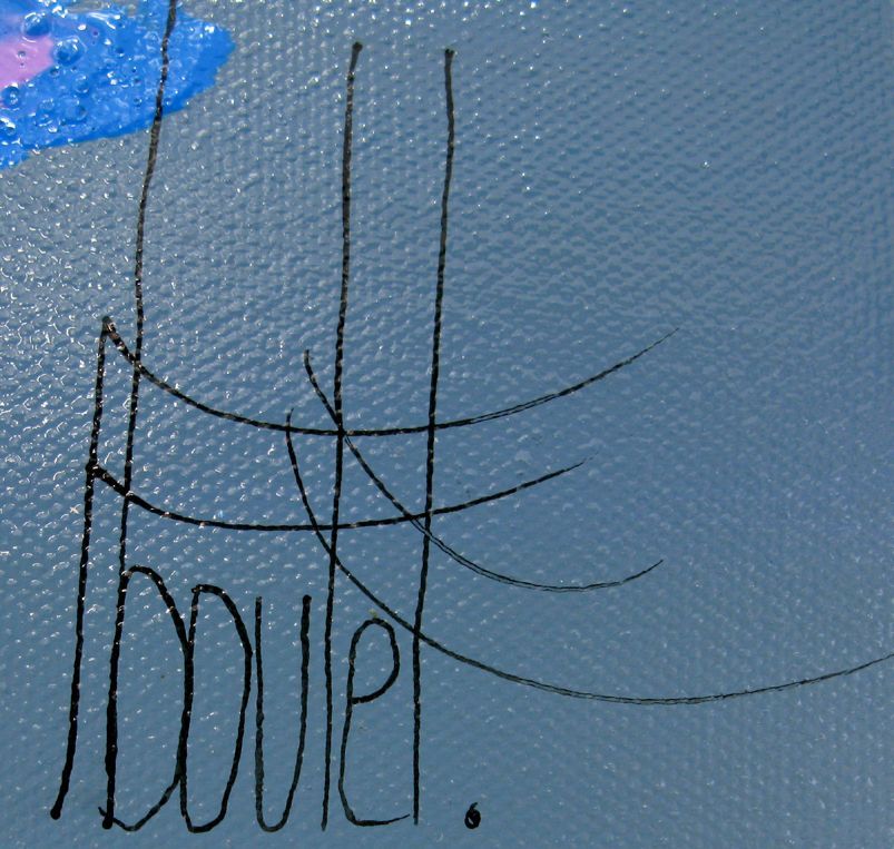 Tableau de F. BOUTET a pour titre  MARINE ABSTRAITE 2024-61 style abstrait dim : F. BOUTETprix:700