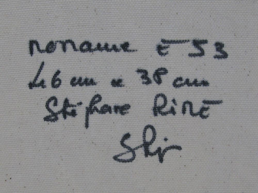 Tableau de STEPHANE RIME a pour titre  Noname E53 style abstrait dim : STEPHANE RIMEprix:230