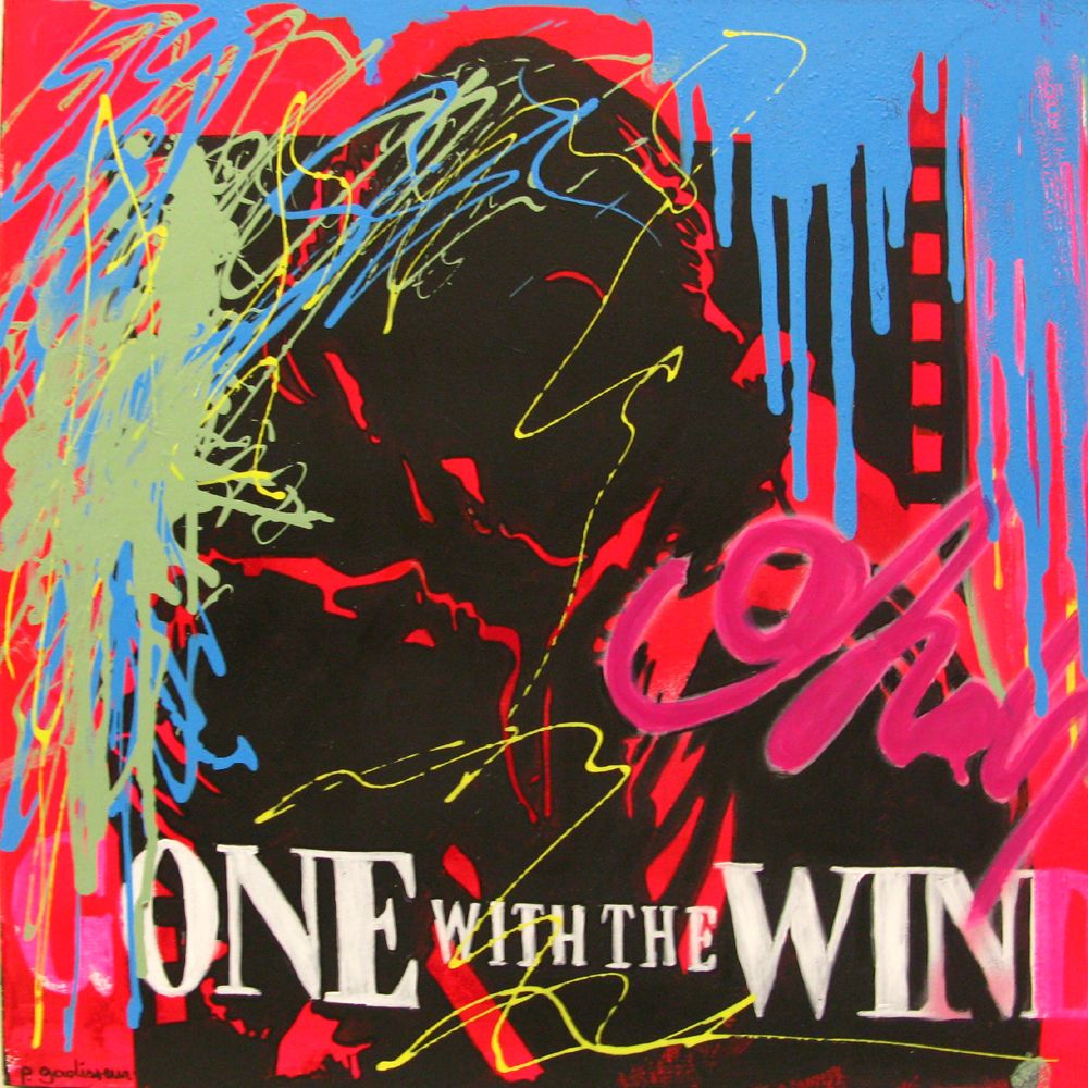 Tableau de PATRICIA GADISSEUR a pour titre  one with the wind style street pop art, graffiti dim : PATRICIA GADISSEURprix:320