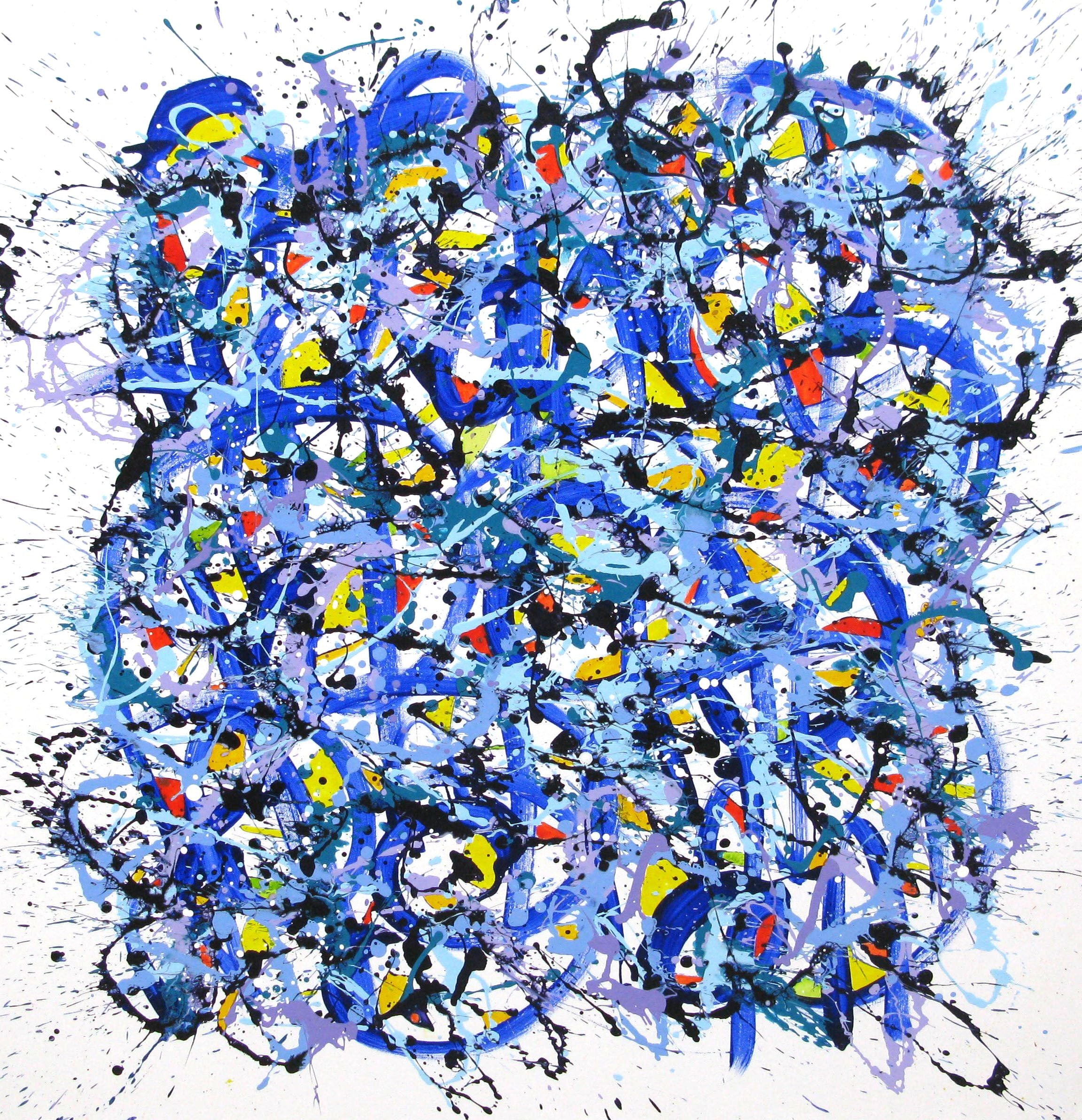 Tableau de STEPHANE RIME a pour titre  NO NAME D50 style abstrait dim : STEPHANE RIMEprix:850