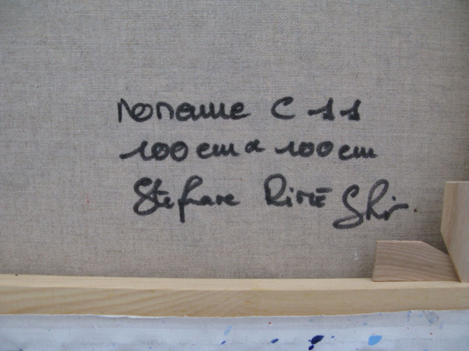 Tableau de STEPHANE RIME a pour titre  noname C11 style abstrait dim : STEPHANE RIMEprix:850