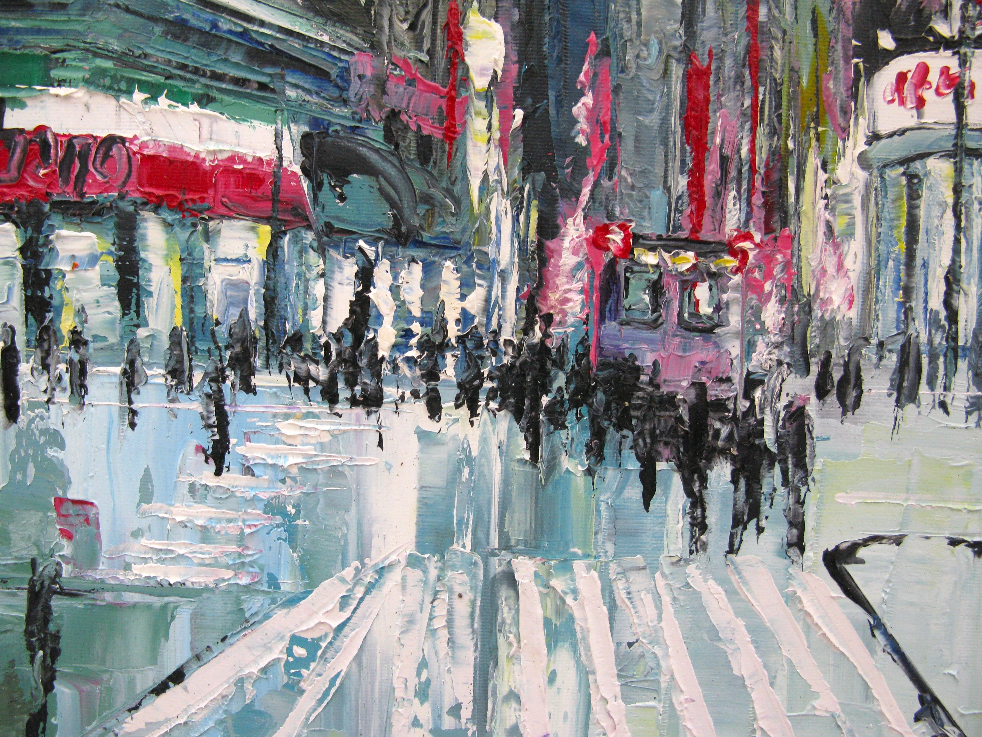 Tableau de PHIL a pour titre  Evening Times Square style figuratif dim : PHILprix:700