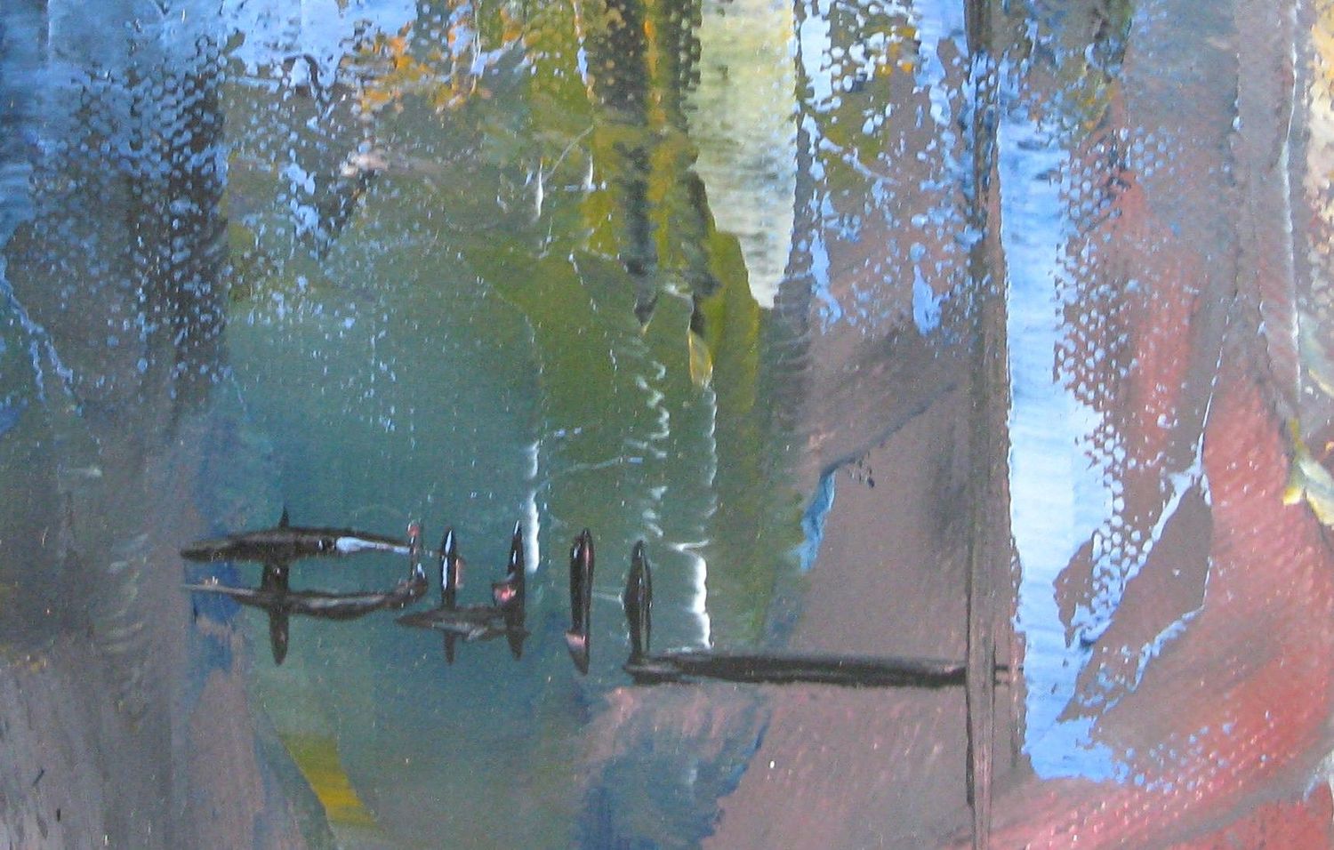 Tableau de PHIL a pour titre  L'Etoile, Paris style figuratif dim : PHILprix:850