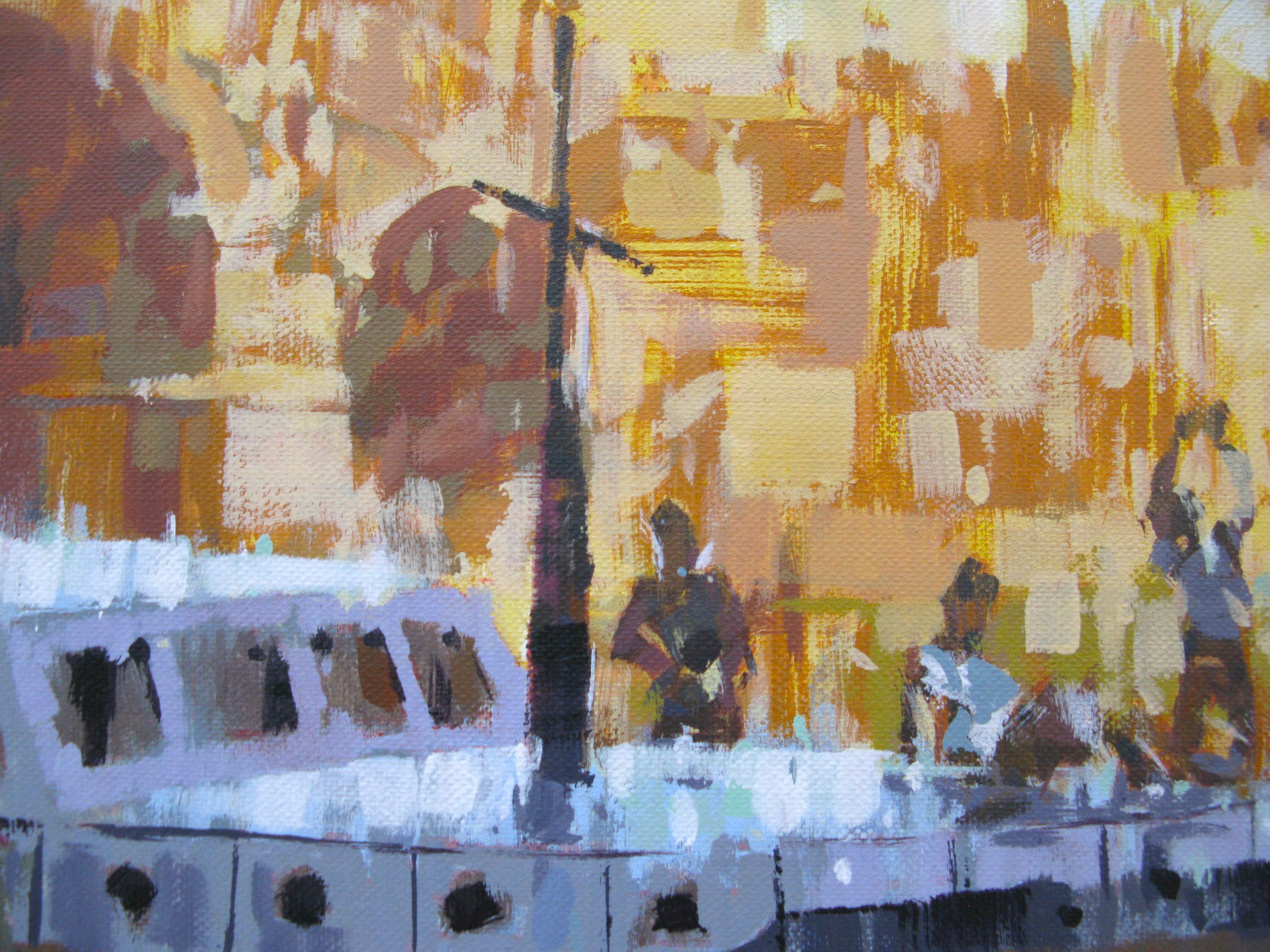 Tableau de HEATON RUDYARD a pour titre  Eiffel-Seine style figuratif dim : HEATON RUDYARDprix:900