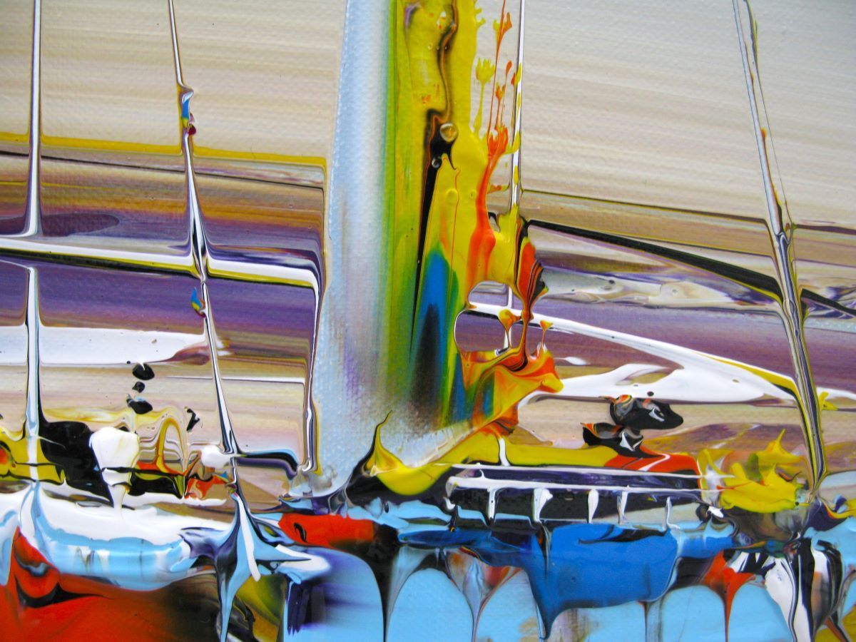 Tableau de F. BOUTET a pour titre  Marine abstraite 2024-65 style figuratif dim : F. BOUTETprix:800