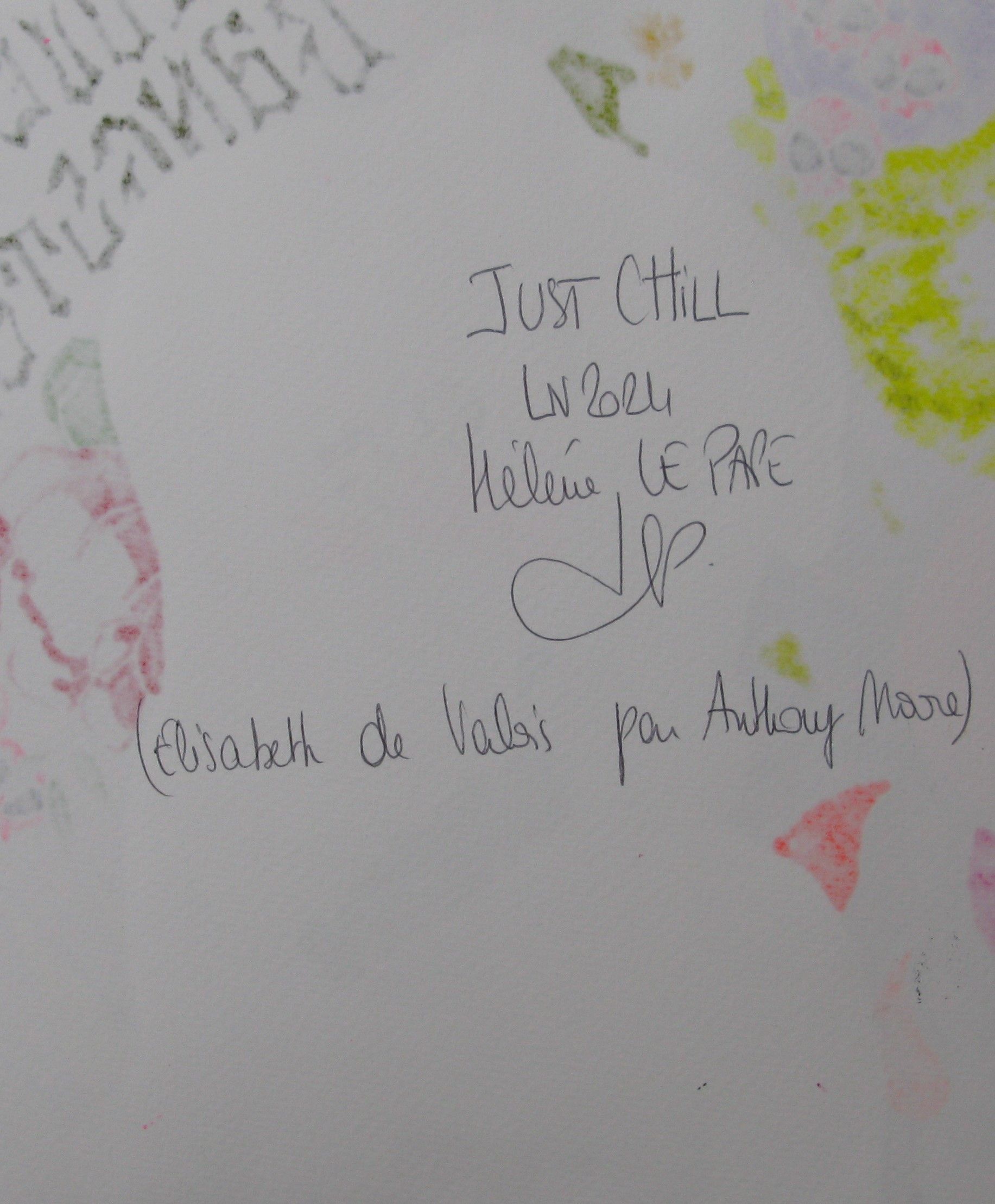 Dessin de LN LE PAPE a pour titre  Just chill style street pop art dim : LN LE PAPEprix:80