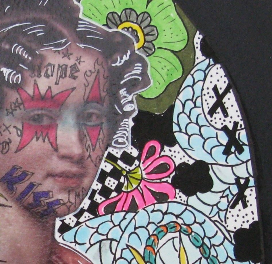 Dessin de LN LE PAPE a pour titre  Sweet archiduchesse style street pop art dim : LN LE PAPEprix:80