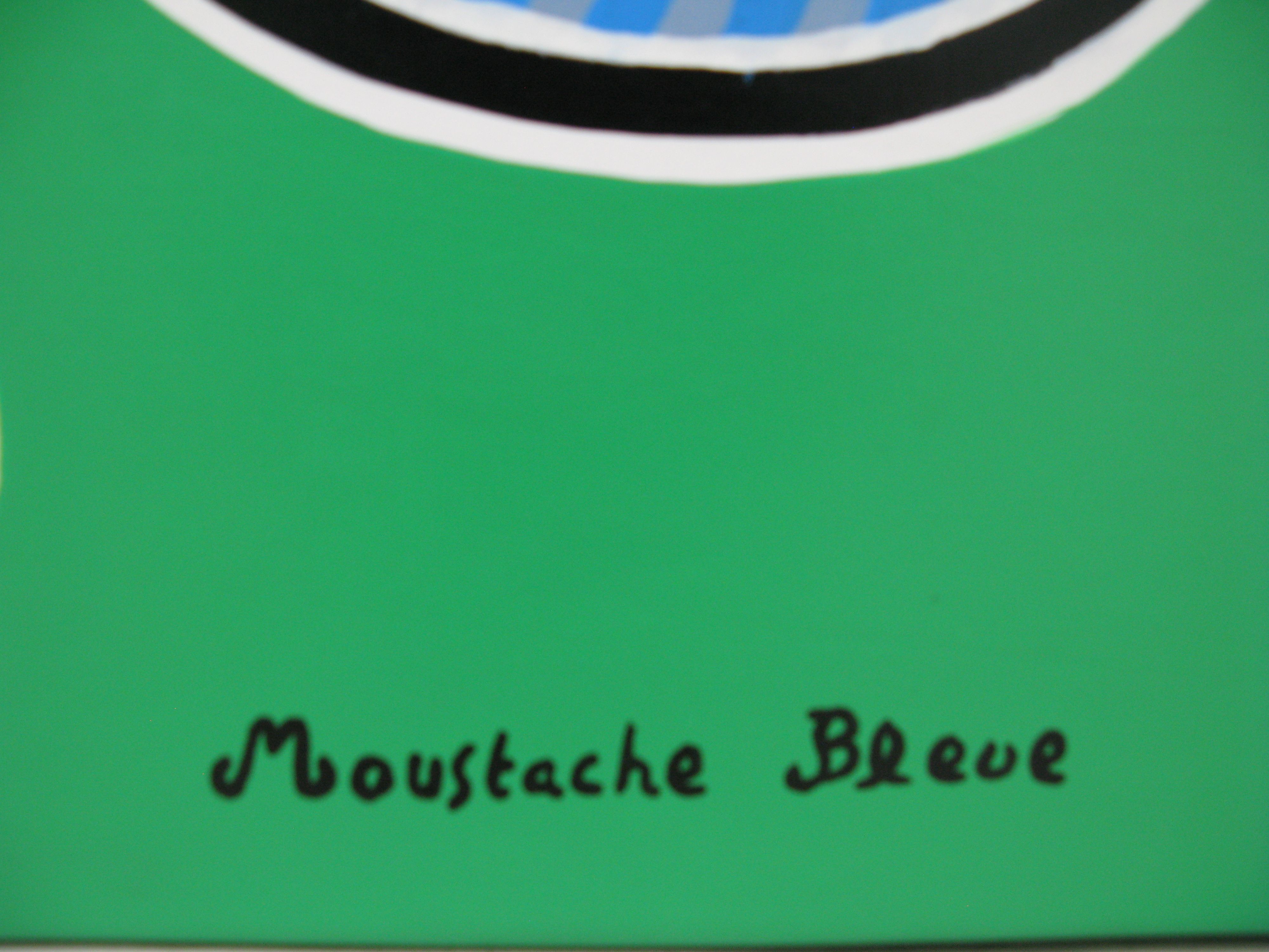 Tableau de MOUSTACHE BLEUE a pour titre  J'aime danser et m'envoler style figuratif dim : MOUSTACHE BLEUEprix:850
