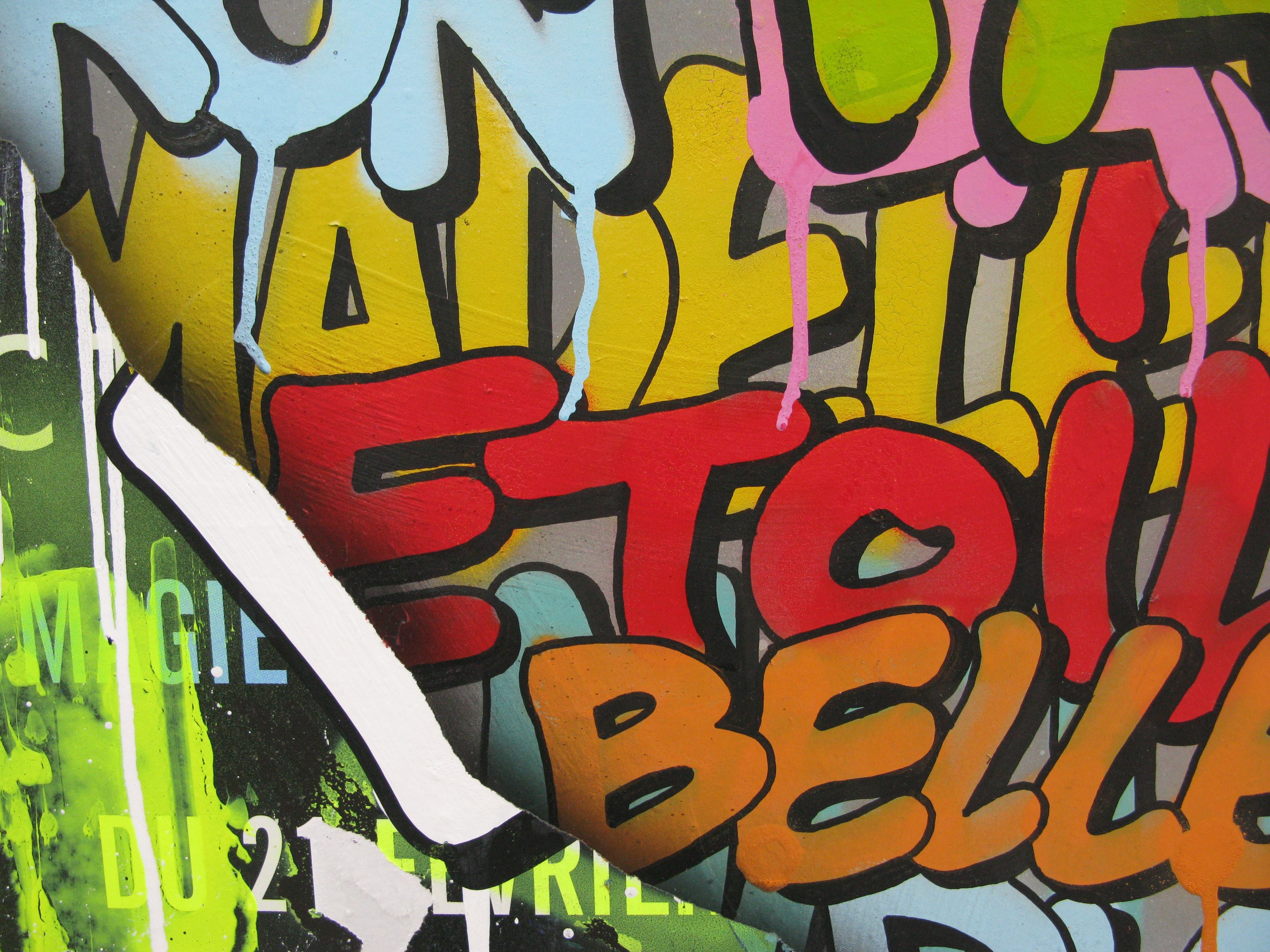 Tableau de KENY a pour titre  Spray Art 2 style graffiti, street art dim : KENYprix:800