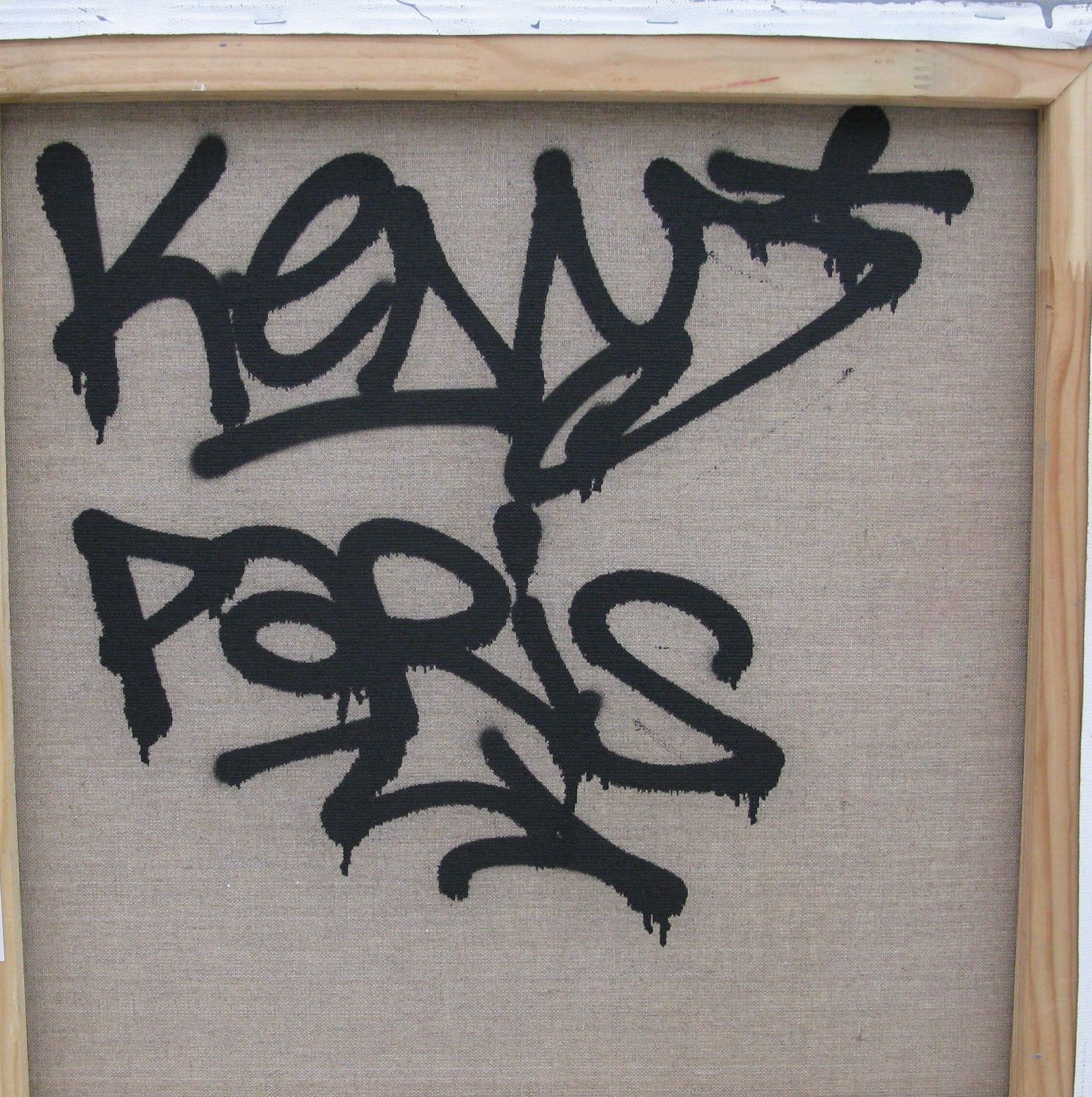 Tableau de KENY a pour titre  Fight the power style graffiti, street art dim : KENYprix:800