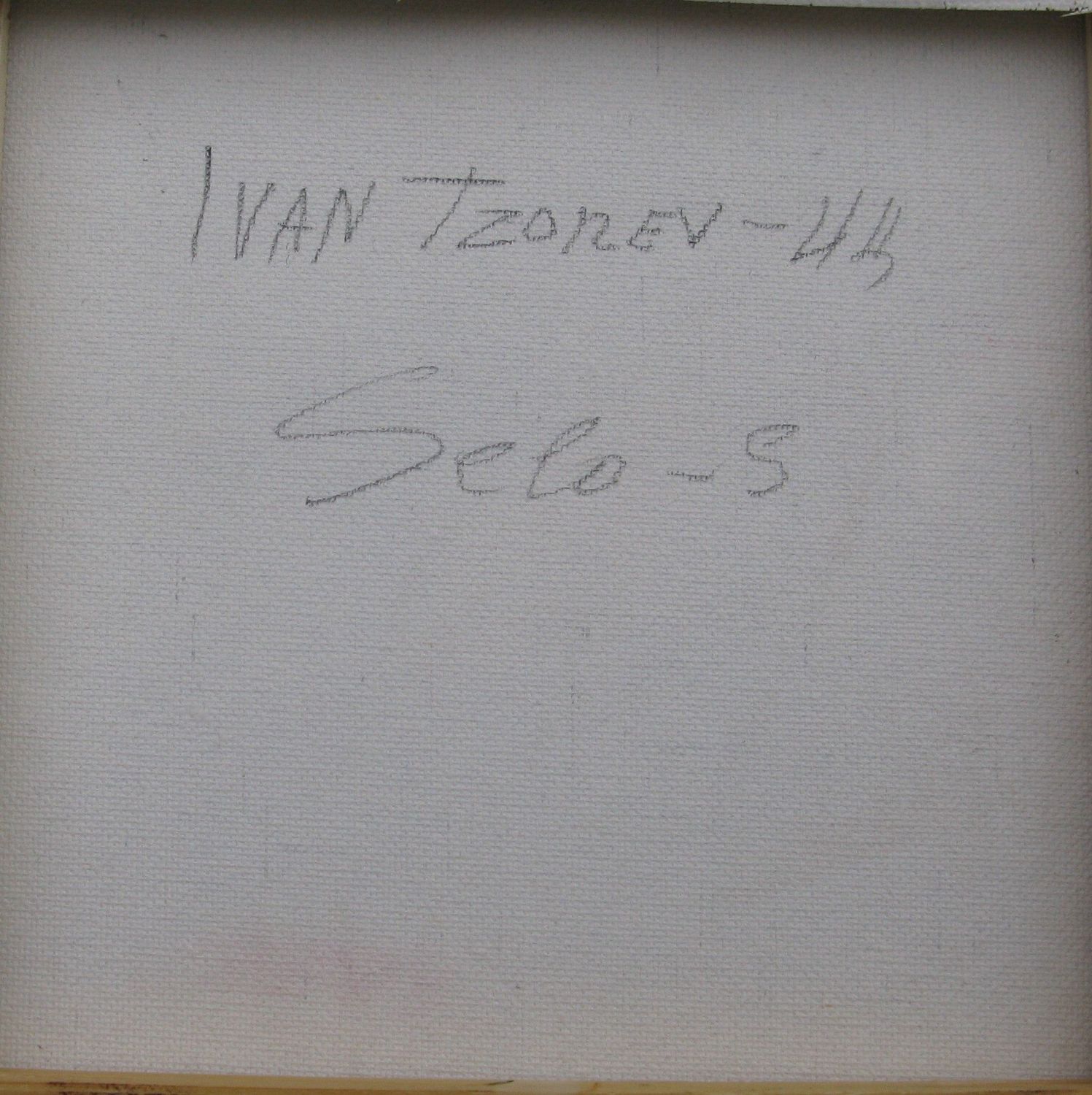Tableau de IVAN TZONEV a pour titre  SELO - S style figuratif dim : IVAN TZONEVprix:80