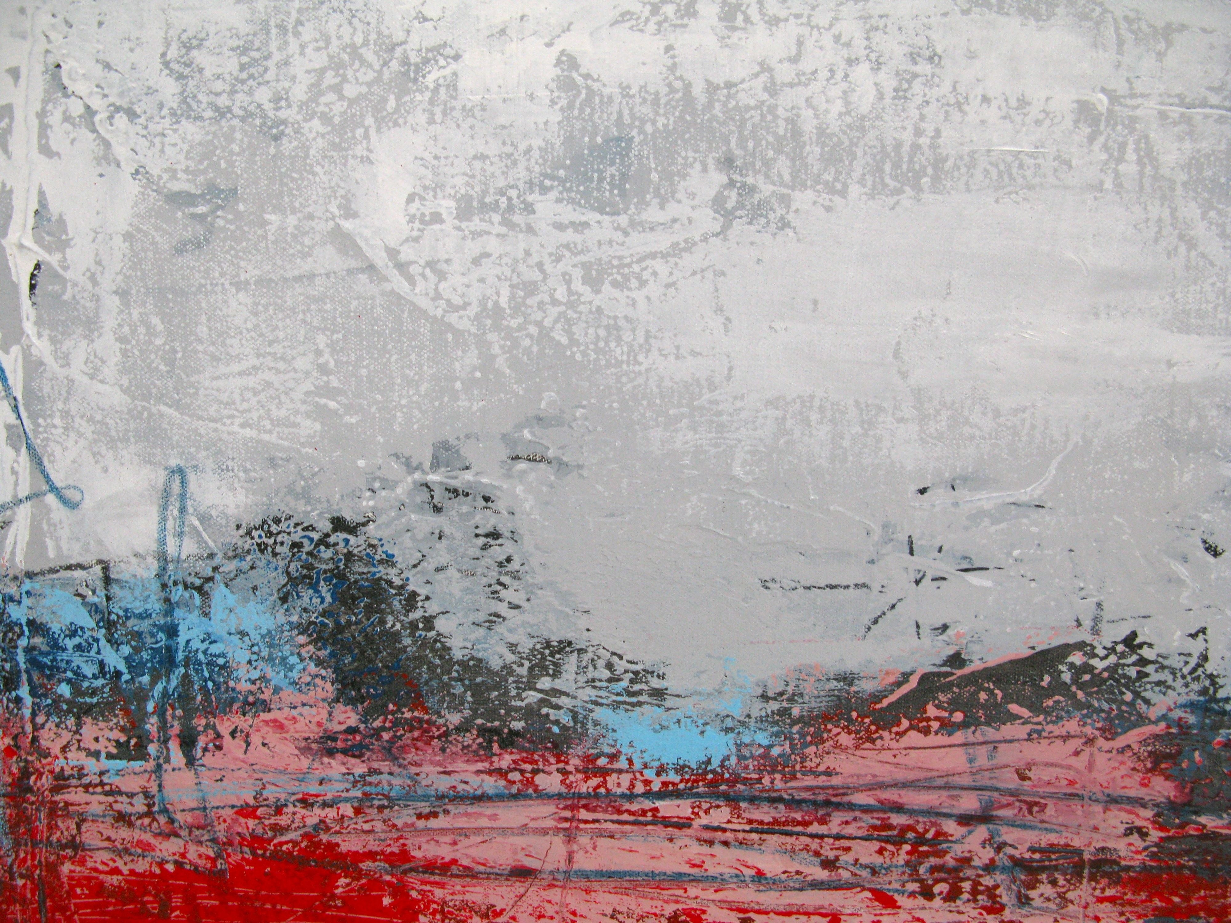 Tableau de TANIA CARRARA a pour titre  NUANCES LAC SALÉ style abstrait dim : TANIA CARRARAprix:750