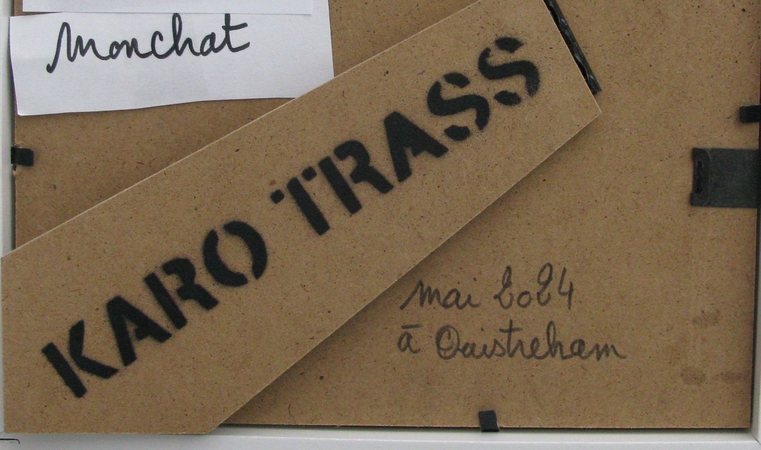 Tableau de KARO TRASS a pour titre  Mon chat style street pop art, street art dim : KARO TRASSprix:50