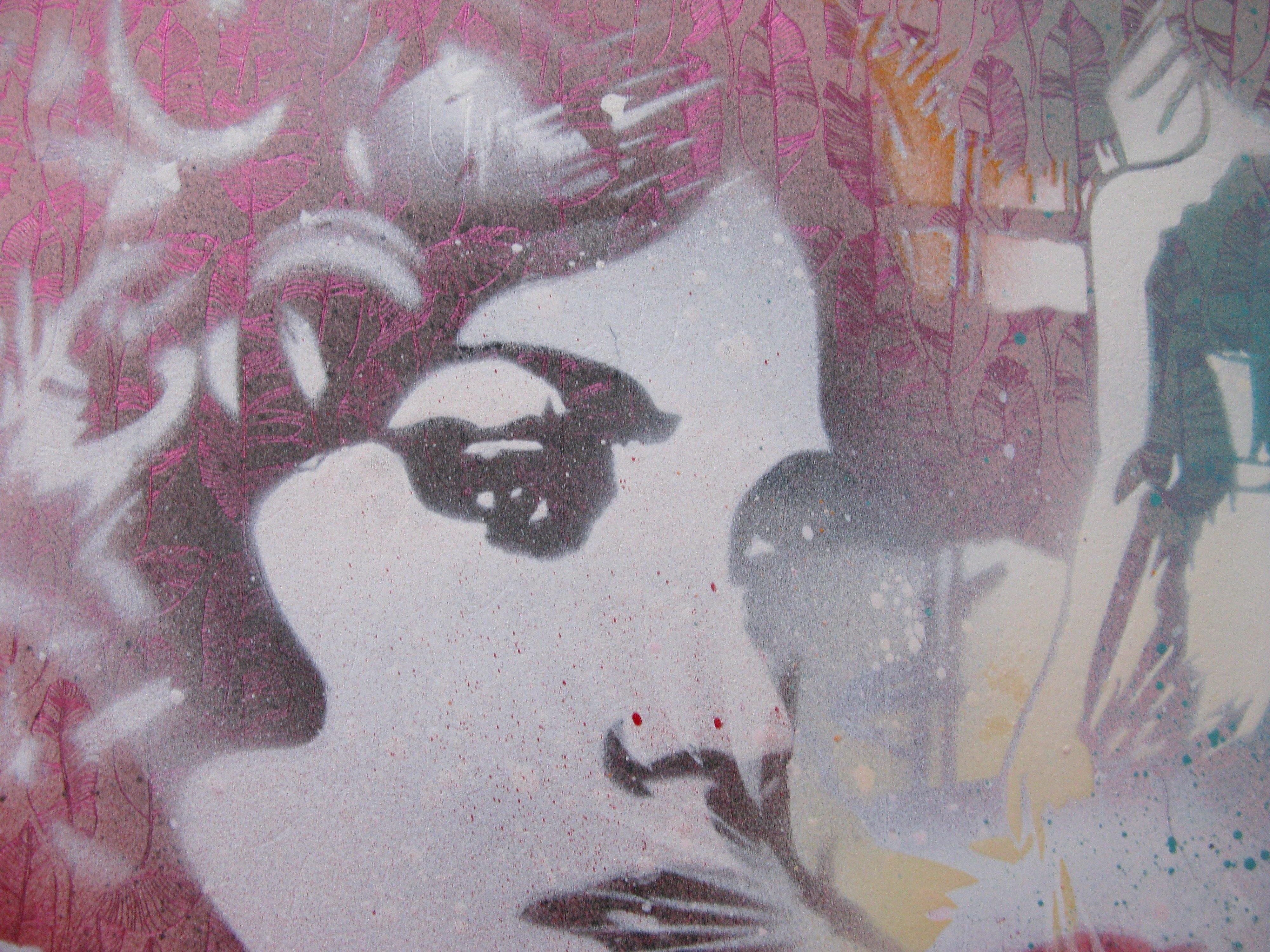Tableau de KARO TRASS a pour titre  Suzy style street pop art, street art dim : KARO TRASSprix:90