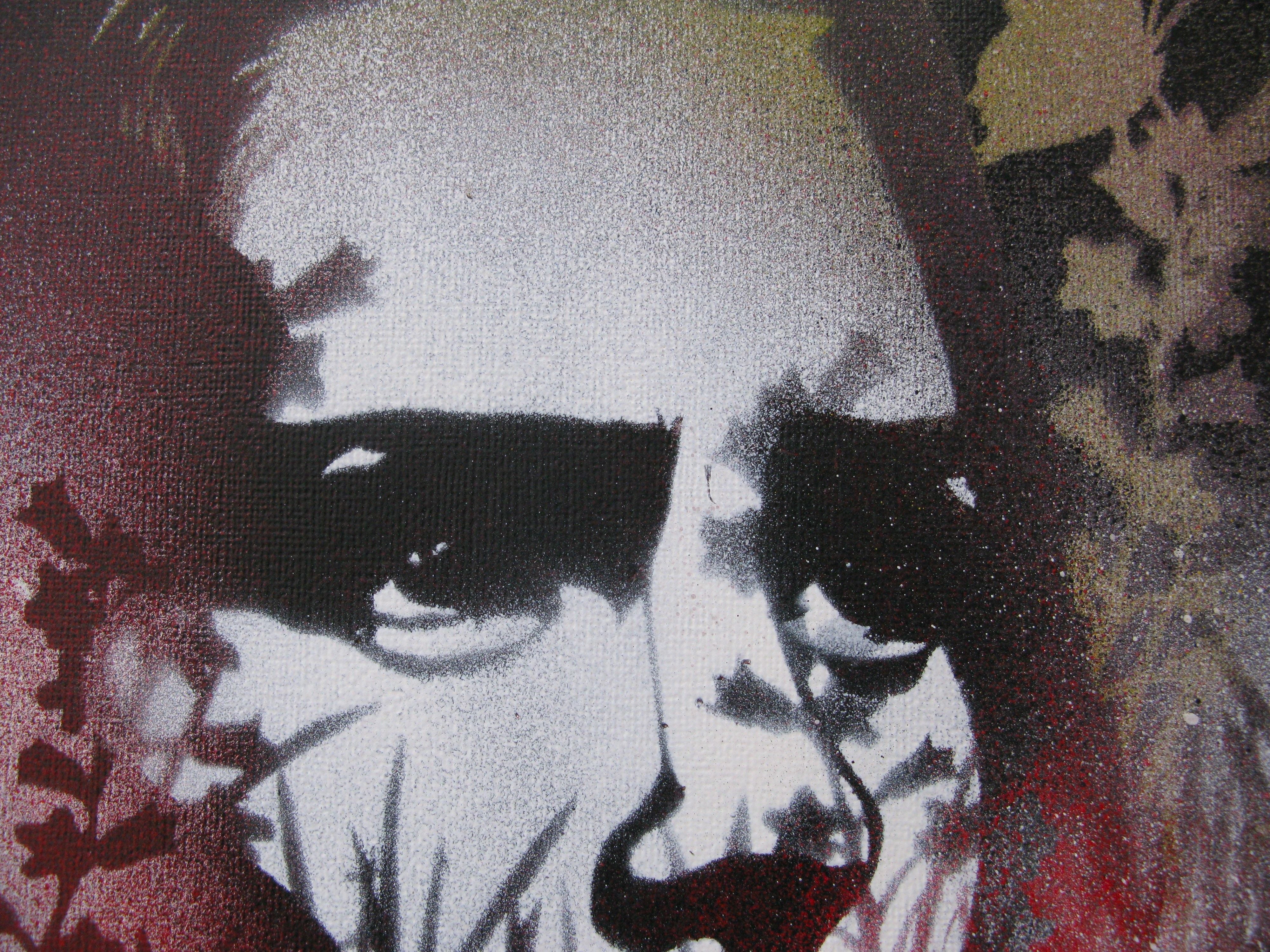 Tableau de KARO TRASS a pour titre  Louison style street pop art, street art dim : KARO TRASSprix:90