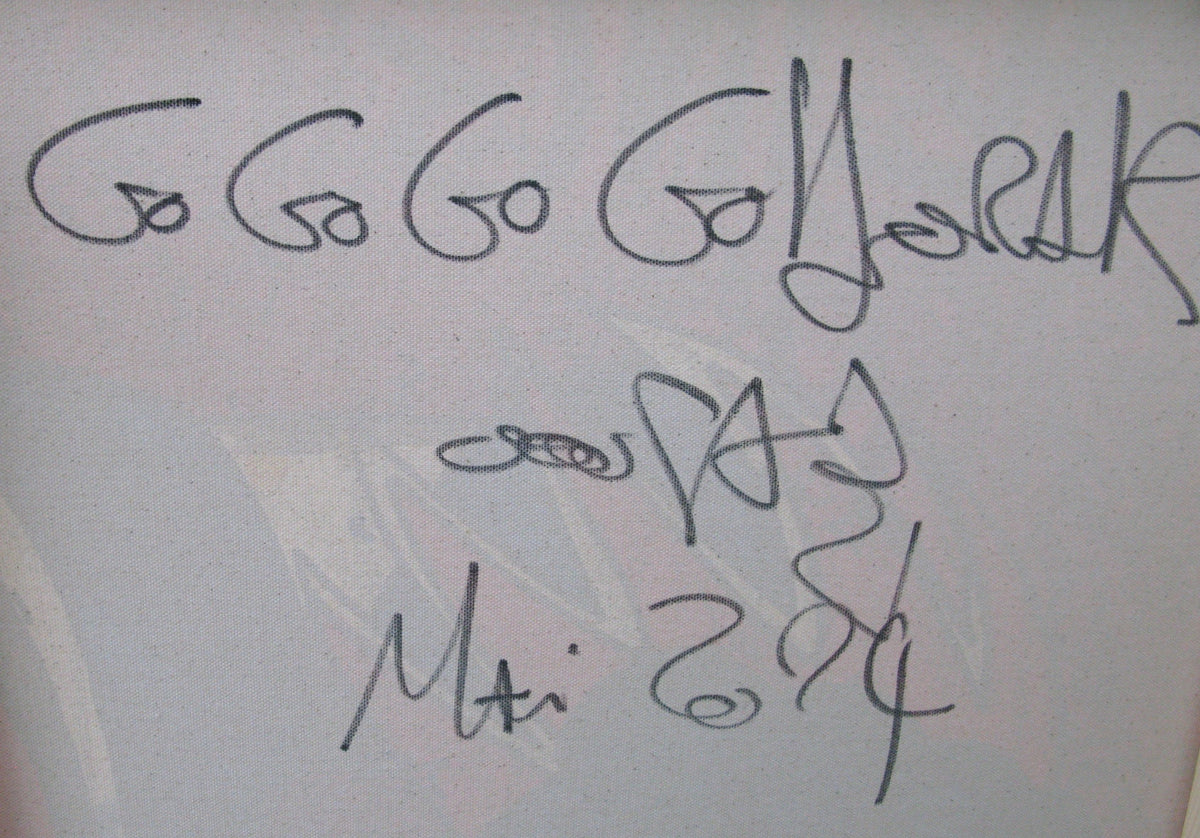 Tableau de RICO SAB a pour titre  Go go go Goldorak style street pop art, street art dim : RICO SABprix:950