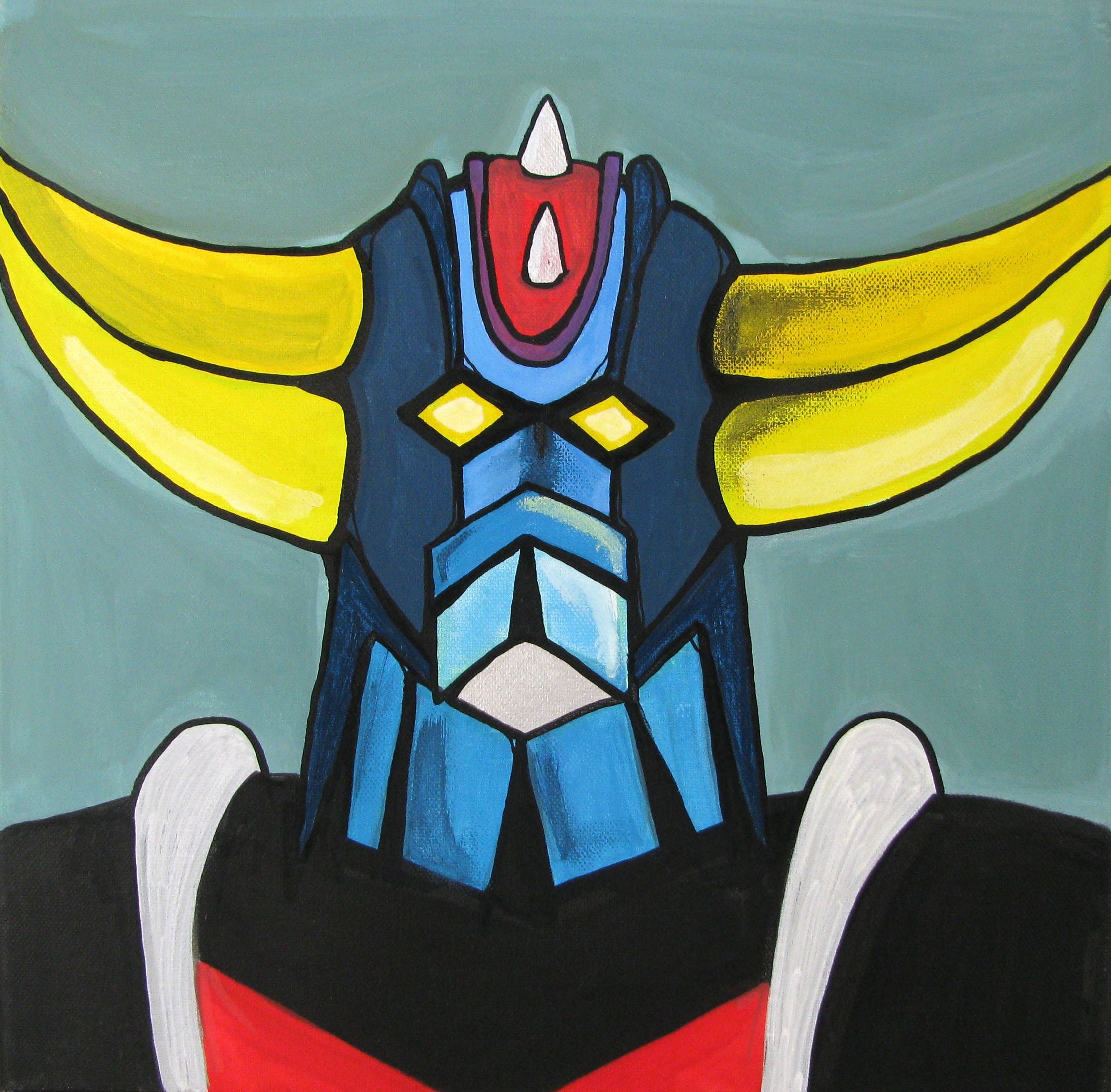 Tableau de TAREK a pour titre  GOLDORAK style abstrait dim : TAREKprix:350