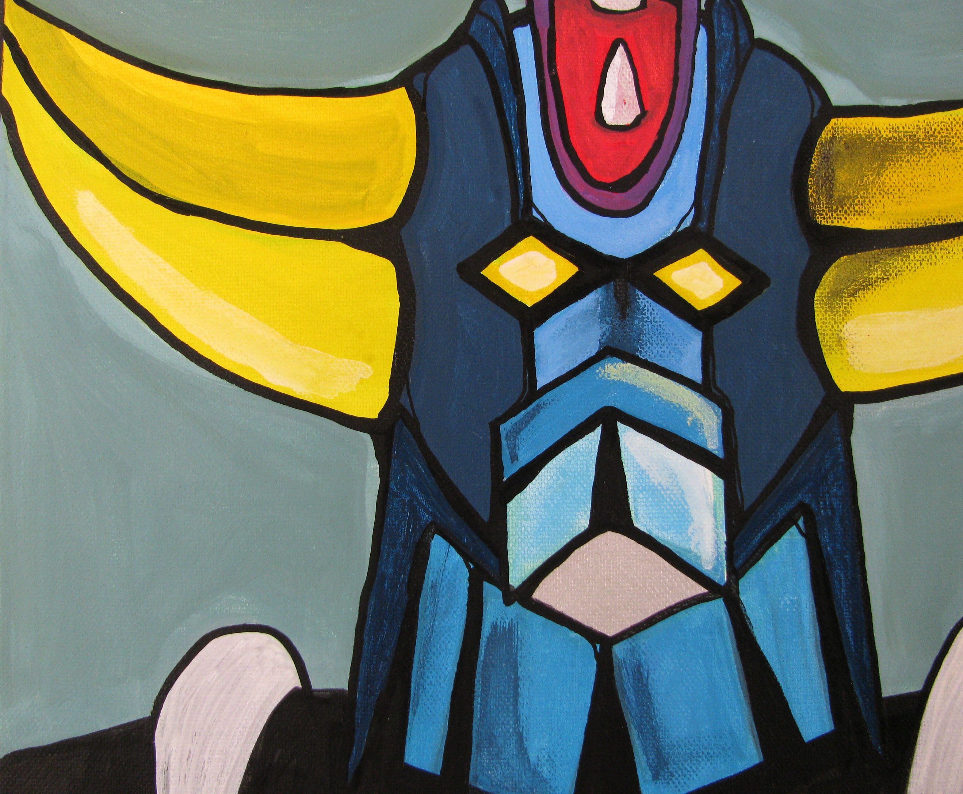 Tableau de TAREK a pour titre  GOLDORAK style abstrait dim : TAREKprix:350