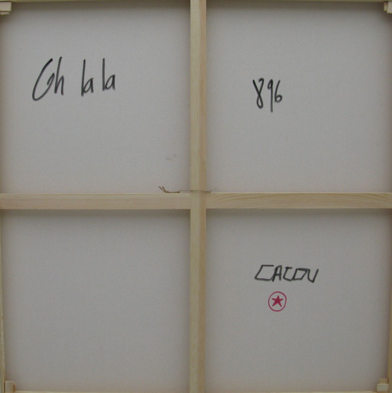 Tableau de CACOU a pour titre  OH LA LA LA style graphique dim : CACOUprix:850