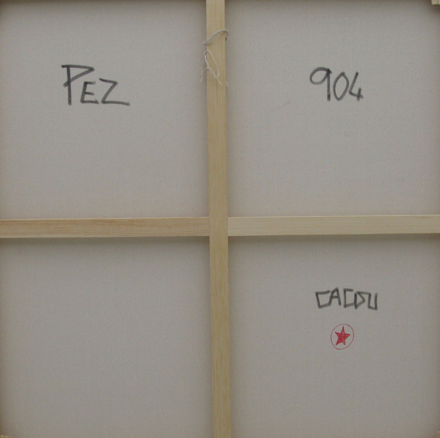 Tableau de CACOU a pour titre  PEZ style graphique dim : CACOUprix:850