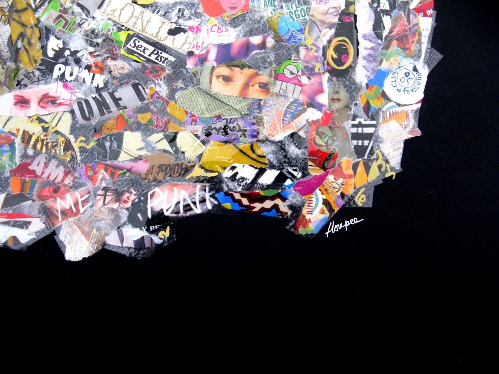 Editions d'art de FLOREPEA a pour titre  I love crap style street art, graphique dim : FLOREPEAprix:300