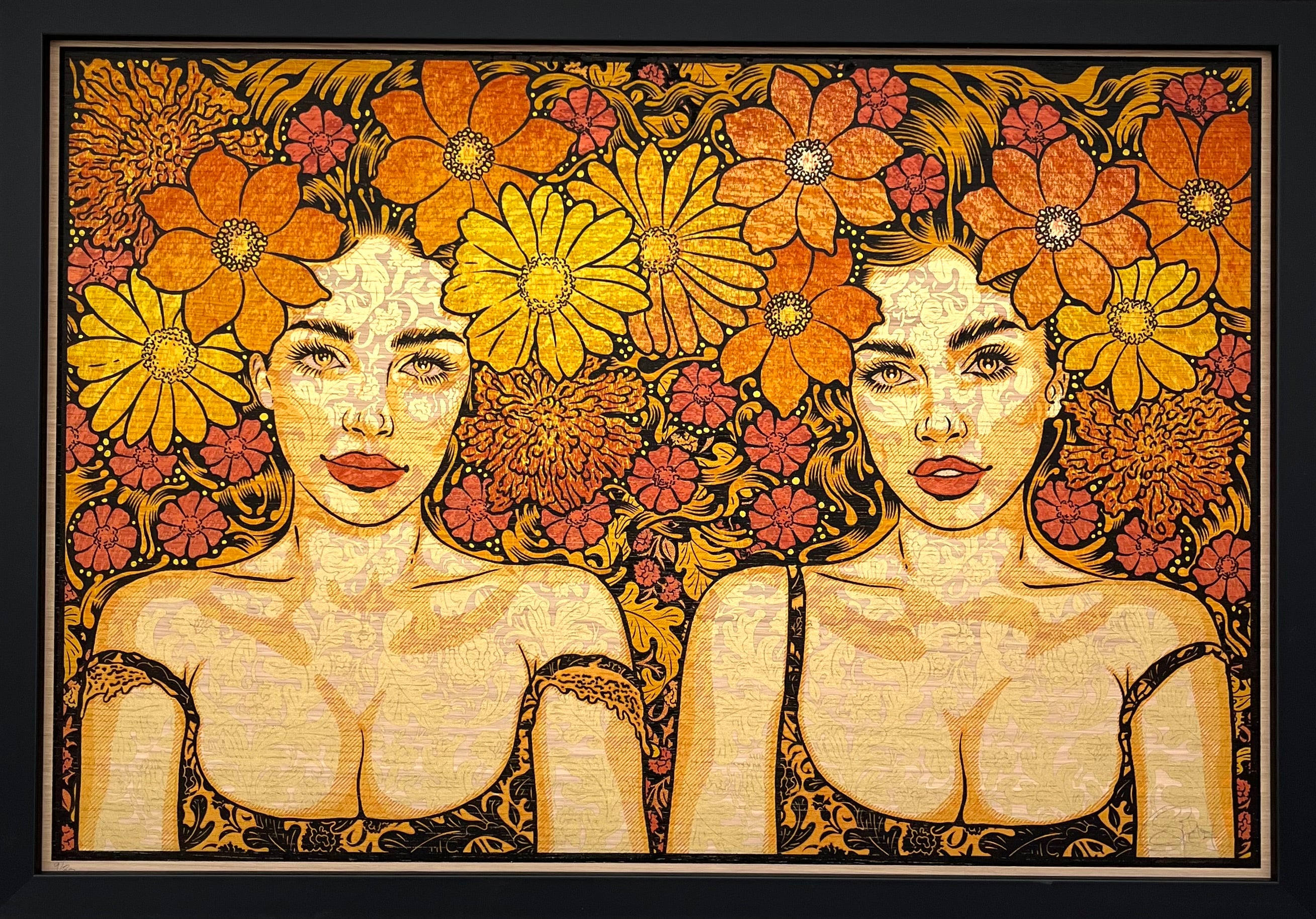 SOEURS JUMELLES wood panel