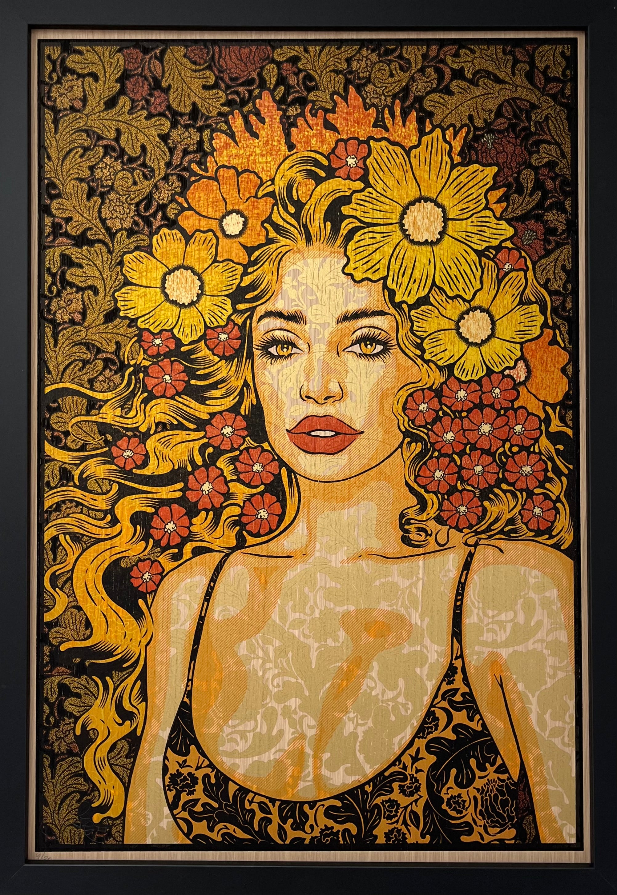 COURAGE wood panel