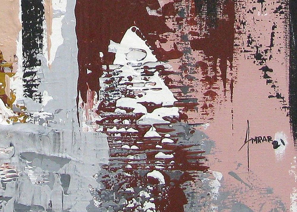 Tableau de FARID AMRAR a pour titre  Rupture de pierre style abstrait dim : FARID AMRARprix:200