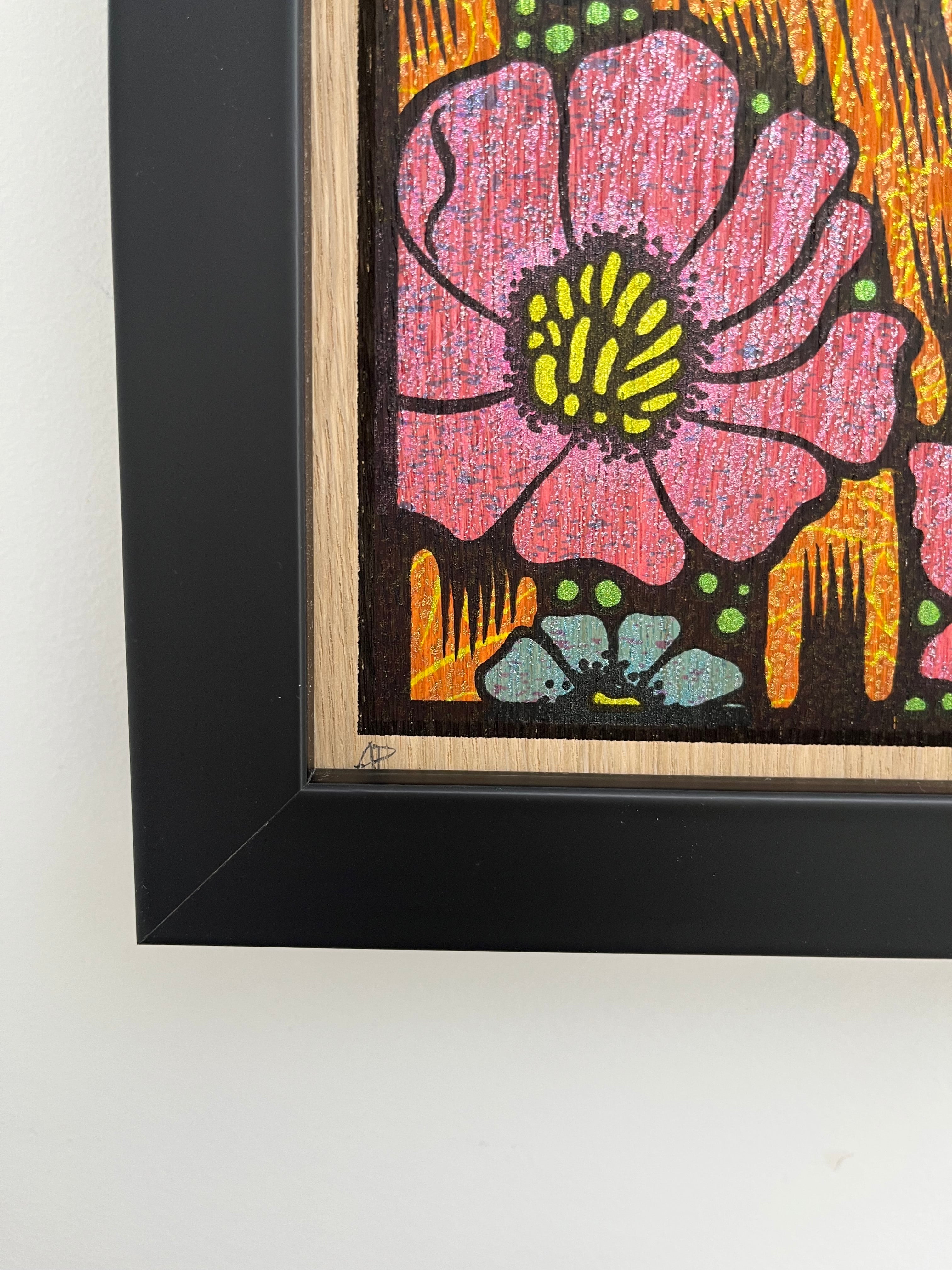 THE BACCHANTE wood panel AP