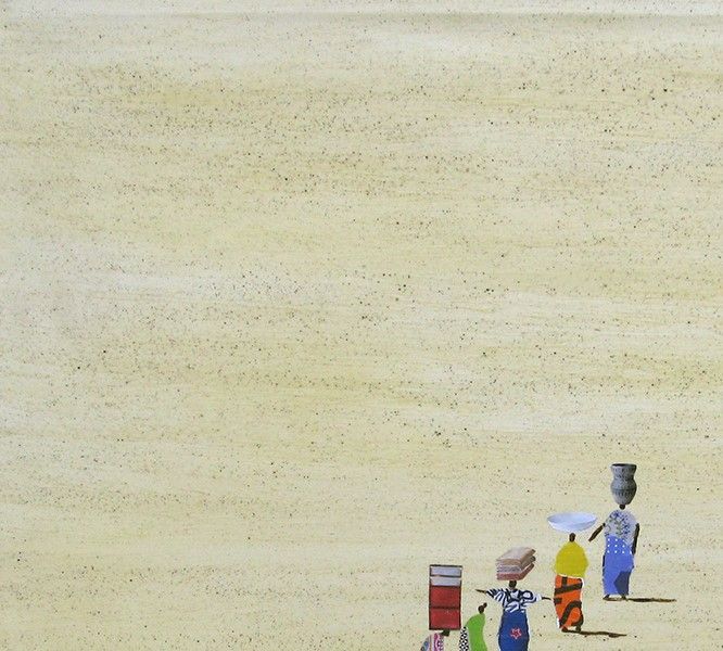 Tableau de MARCOS ZRIHEN NOWOTNY a pour titre  L'Afrique style figuratif dim : MARCOS ZRIHEN NOWOTNYprix:800