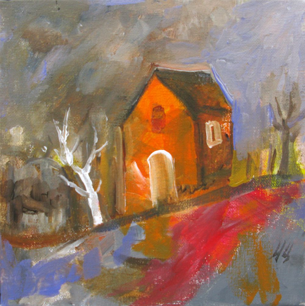 Tableau de IVAN TZONEV a pour titre  SELO F2 style figuratif dim : IVAN TZONEVprix:80