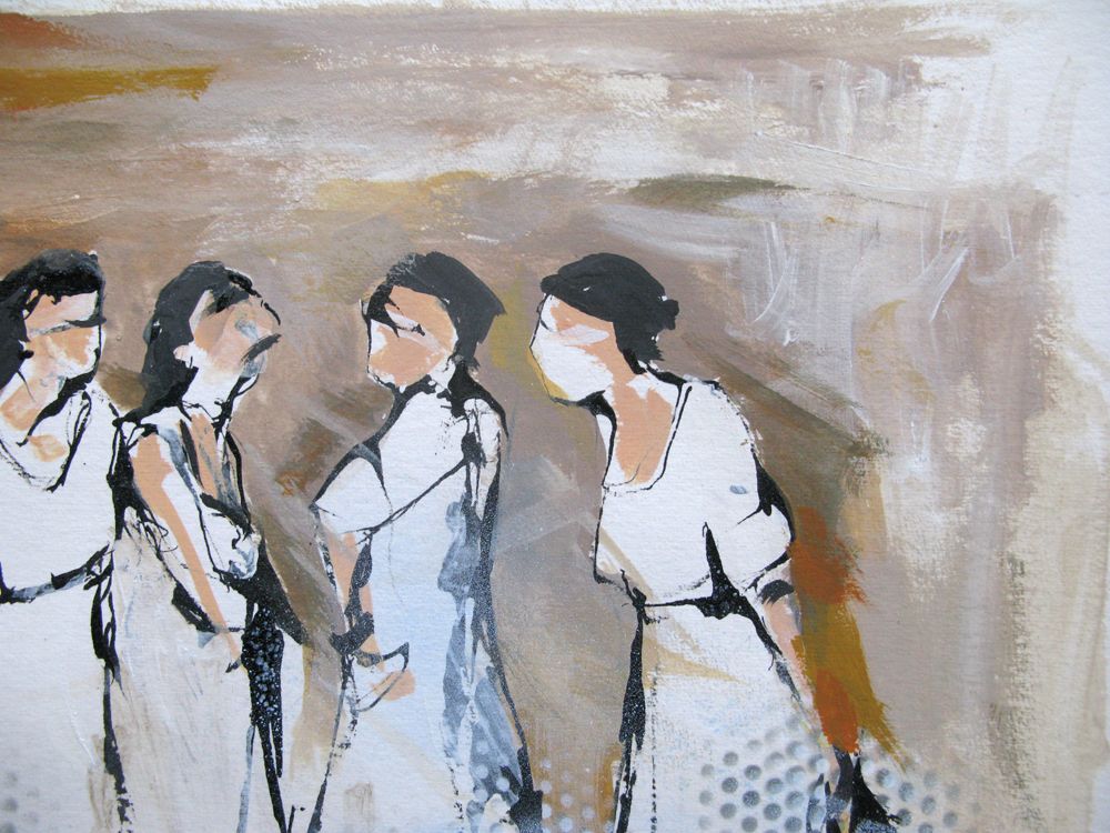 Dessin de ARANCHA TEJEDOR a pour titre  Femmes 12 style figuratif dim : ARANCHA TEJEDORprix:160