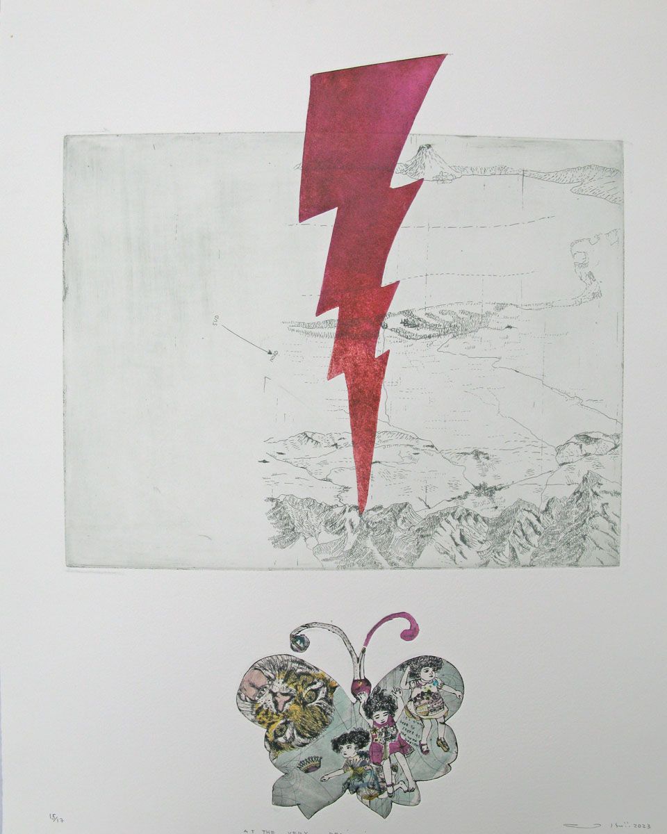 Editions d'art de ATSUKO ISHII a pour titre  AT THE VERY BEGINNING style figuratif dim : ATSUKO ISHIIprix:250