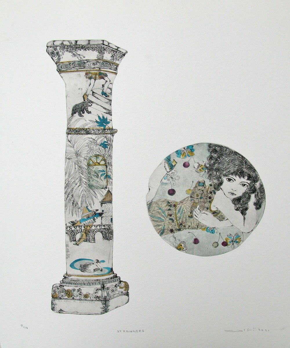 Editions d'art de ATSUKO ISHII a pour titre  STRANGERS style figuratif dim : ATSUKO ISHIIprix:250