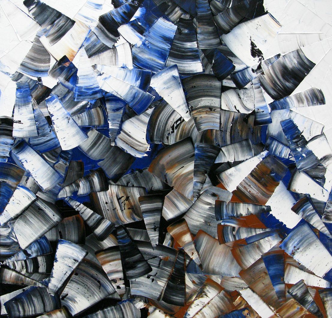 Tableau de ALAIN BECANNE a pour titre  PEINTURE 01-2020-08 style abstrait dim : ALAIN BECANNEprix:300