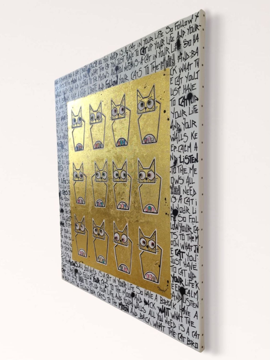 Tableau de Stephanie Godann a pour titre  Family portrait style street art dim : Stephanie Godannprix:1000