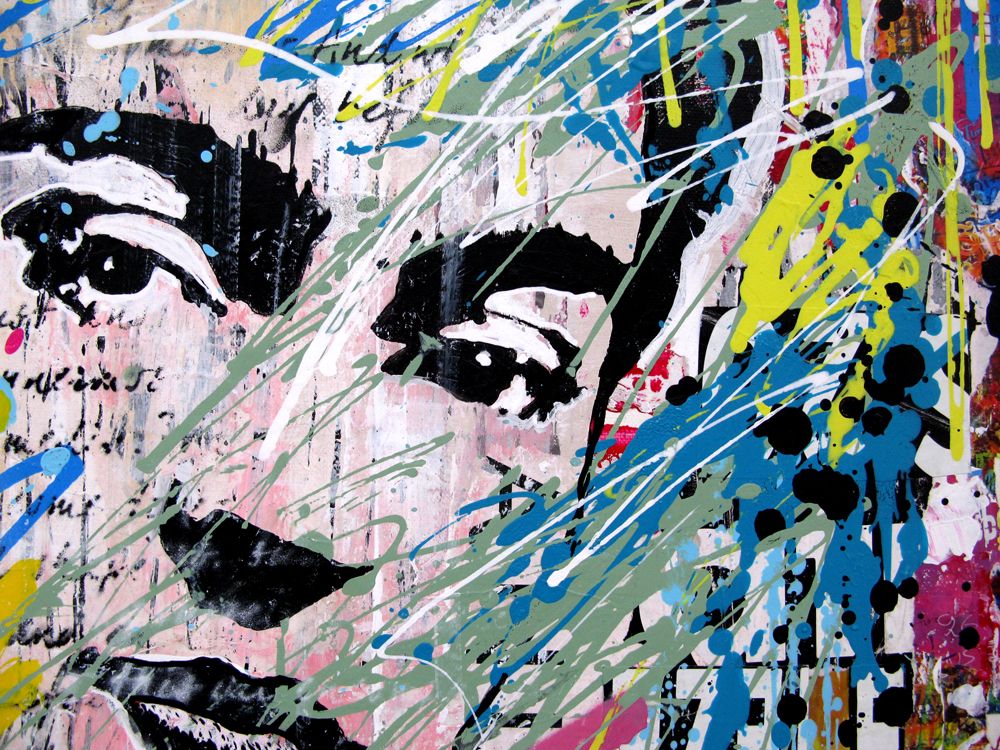 Tableau de PATRICIA GADISSEUR a pour titre  Frida style street pop art, graffiti dim : PATRICIA GADISSEURprix:400