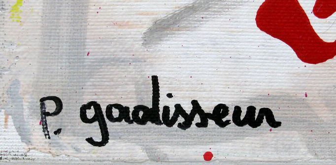 Tableau de PATRICIA GADISSEUR a pour titre  Guilty style graffiti, street pop art dim : PATRICIA GADISSEURprix:700