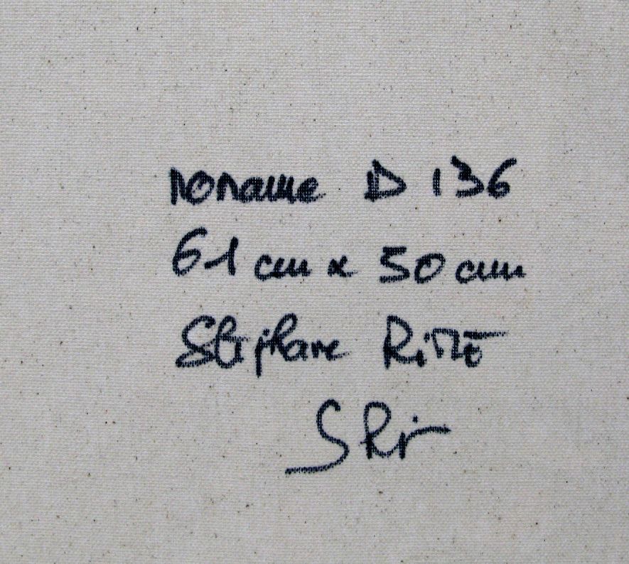 Tableau de STEPHANE RIME a pour titre  NONAME D136 style abstrait dim : STEPHANE RIMEprix:300