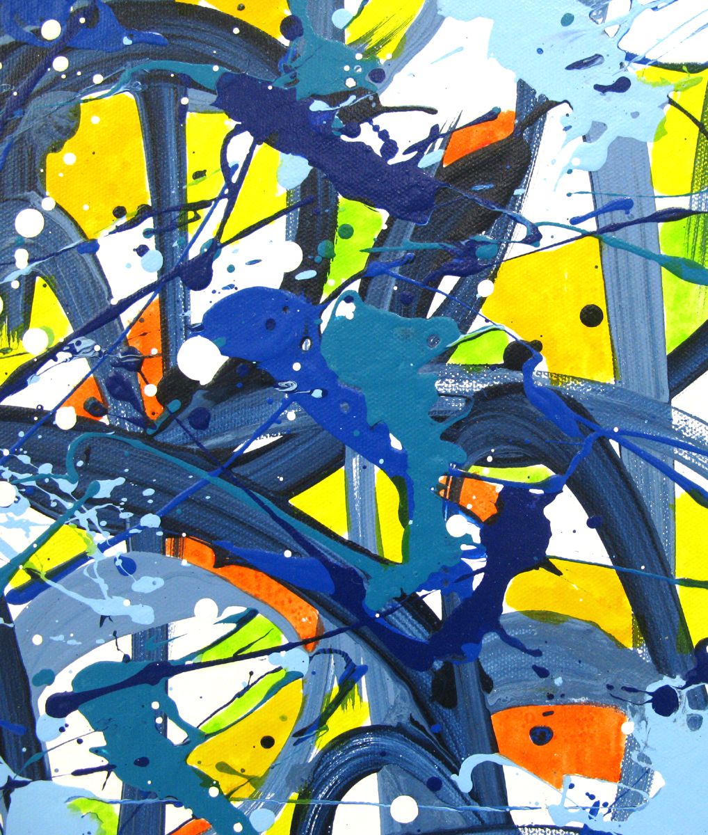Tableau de STEPHANE RIME a pour titre  NONAME D131 style abstrait dim : STEPHANE RIMEprix:590