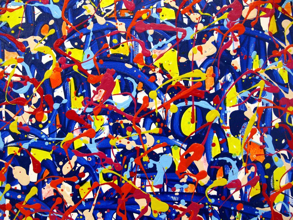 Tableau de STEPHANE RIME a pour titre  NONAME D134 style abstrait dim : STEPHANE RIMEprix:590