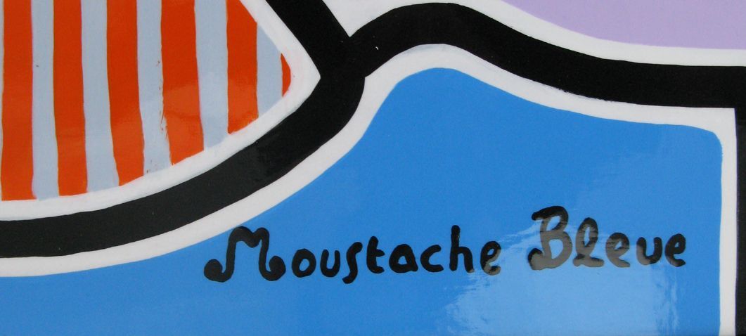 Tableau de MOUSTACHE BLEUE a pour titre  Sans titre style figuratif dim : MOUSTACHE BLEUEprix:750