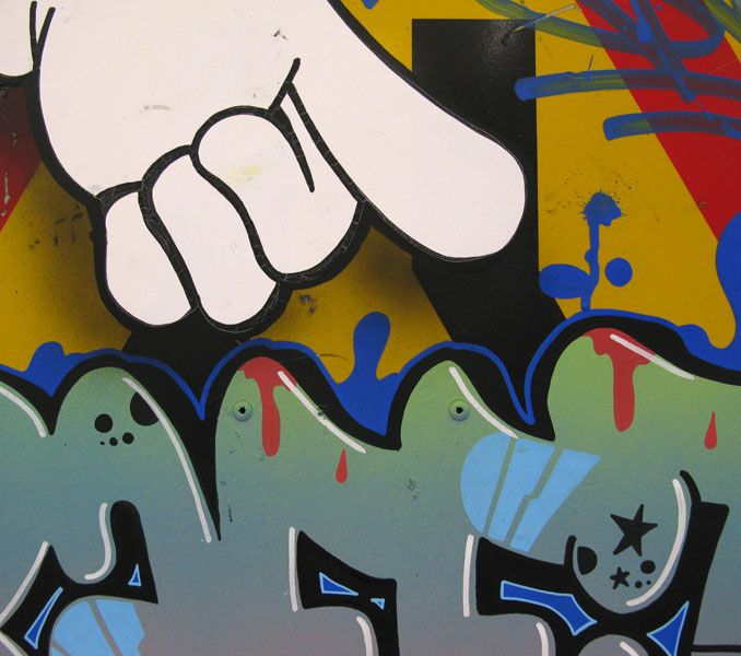 Tableau de KENY a pour titre  Paris Barbes style graffiti, street art dim : KENYprix:400