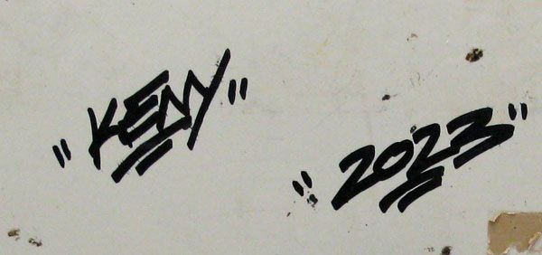 Tableau de KENY a pour titre  Paris Barbes style graffiti, street art dim : KENYprix:400