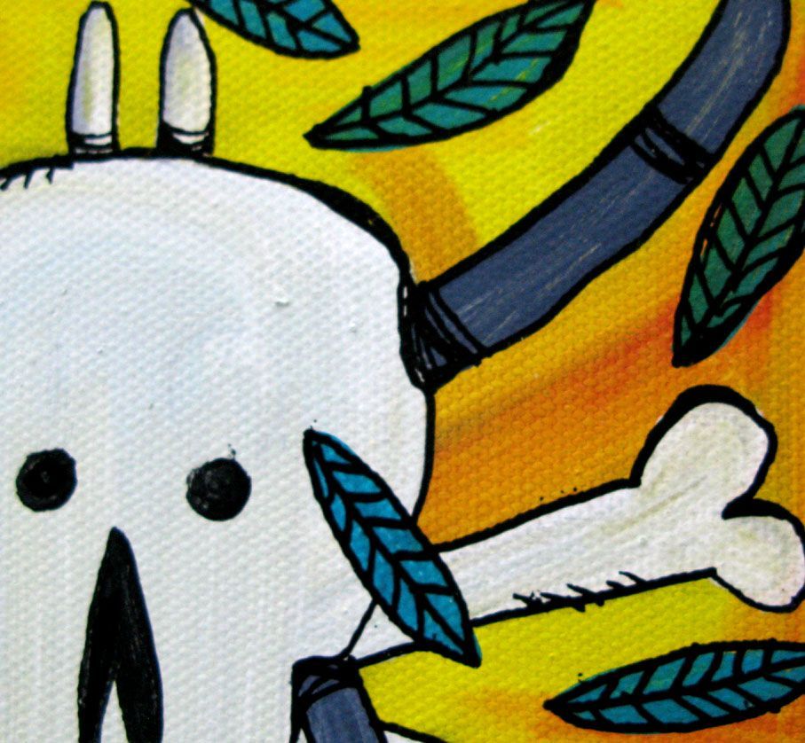 Tableau de TAREK a pour titre  MORITURI style graffiti, street dim : TAREKprix:70