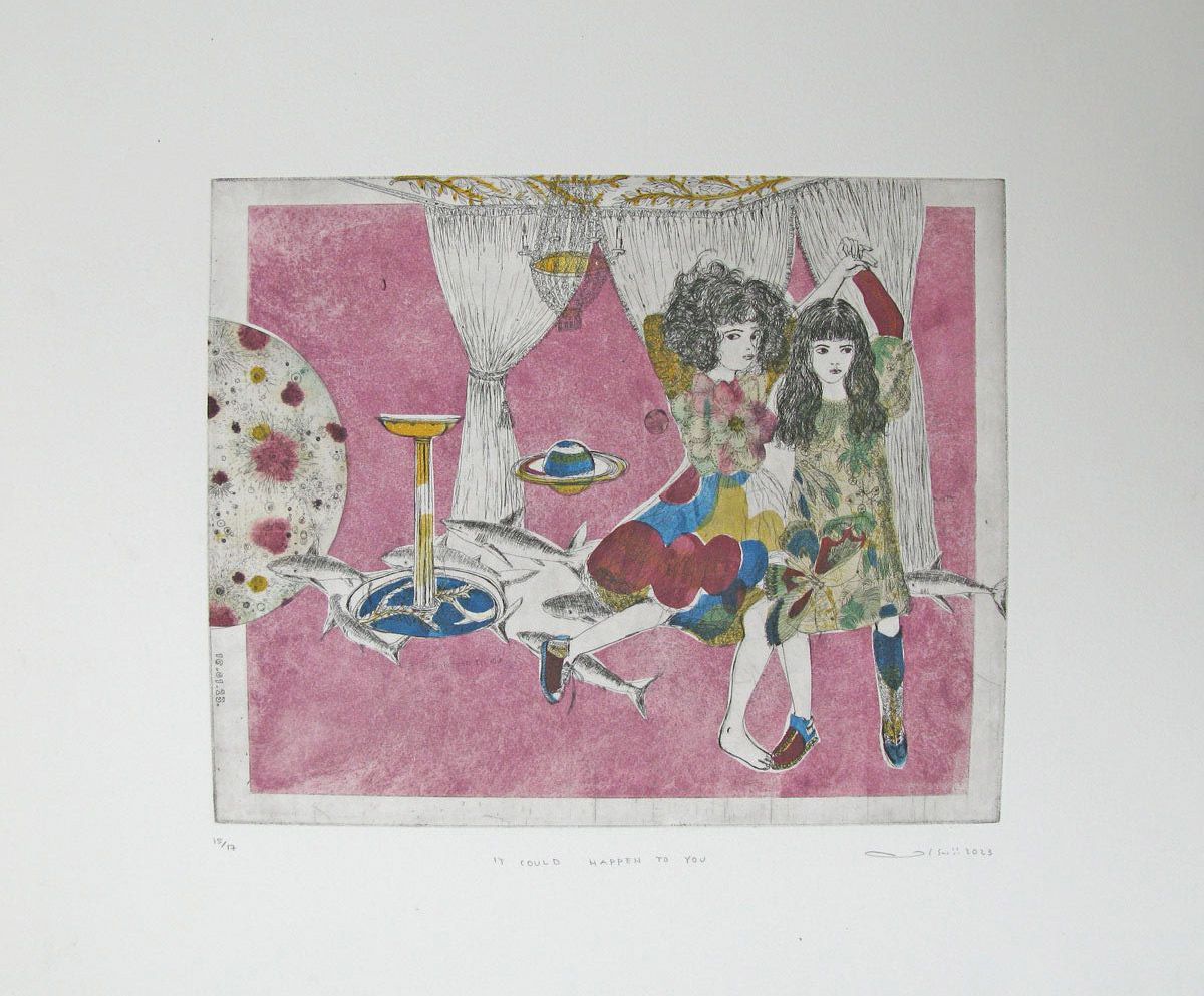 Editions d'art de ATSUKO ISHII a pour titre  IT COULD HAPPEN TO YOU style figuratif dim : ATSUKO ISHIIprix:250