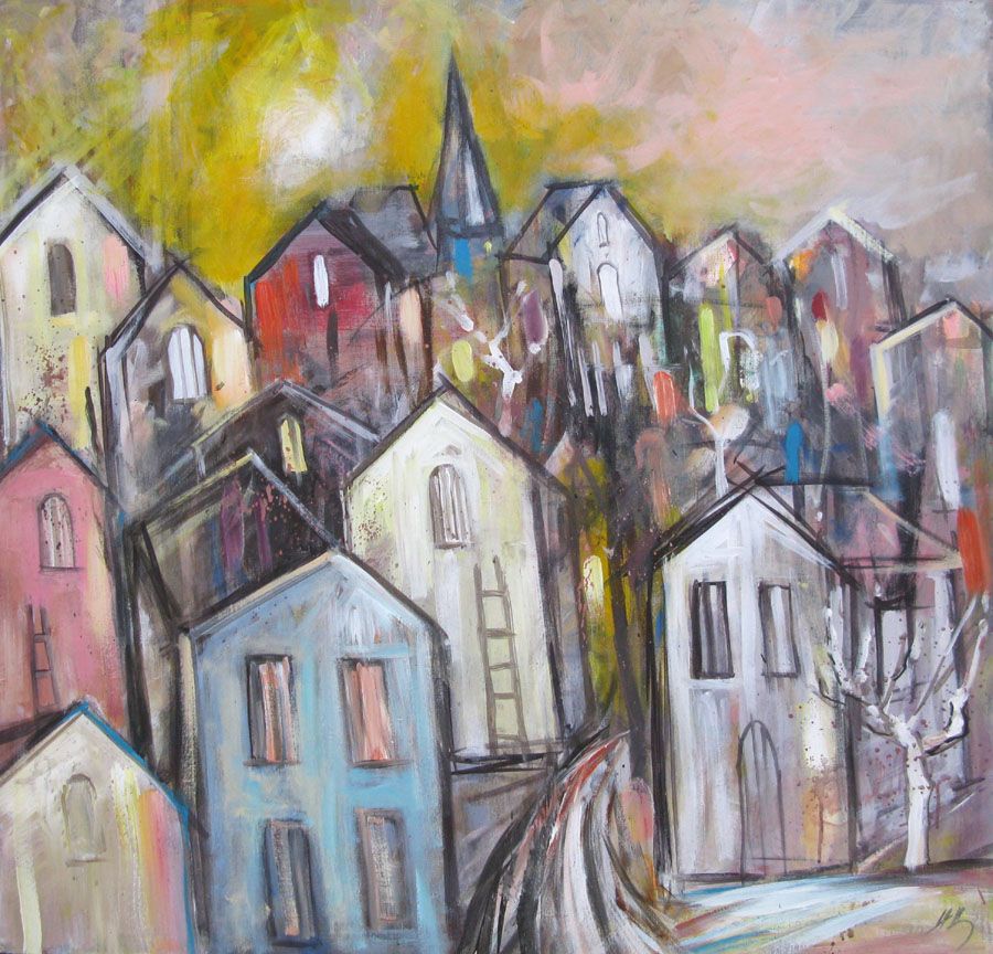 Tableau de IVAN TZONEV a pour titre  SELO S style figuratif dim : IVAN TZONEVprix: